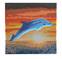 D.I.Y. Crystal Art Kit Medium: Dolphin Sunrise