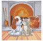 D.I.Y. Crystal Art Kit Medium: Pals by Fireplace