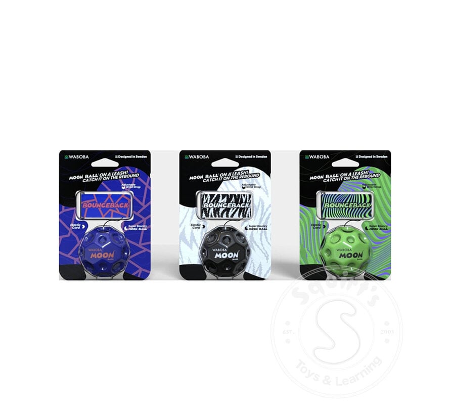Waboba Bounce Back Moon Ball (Asst solid colours)