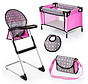 High Chair With Travel Bed Set - Polka Dots