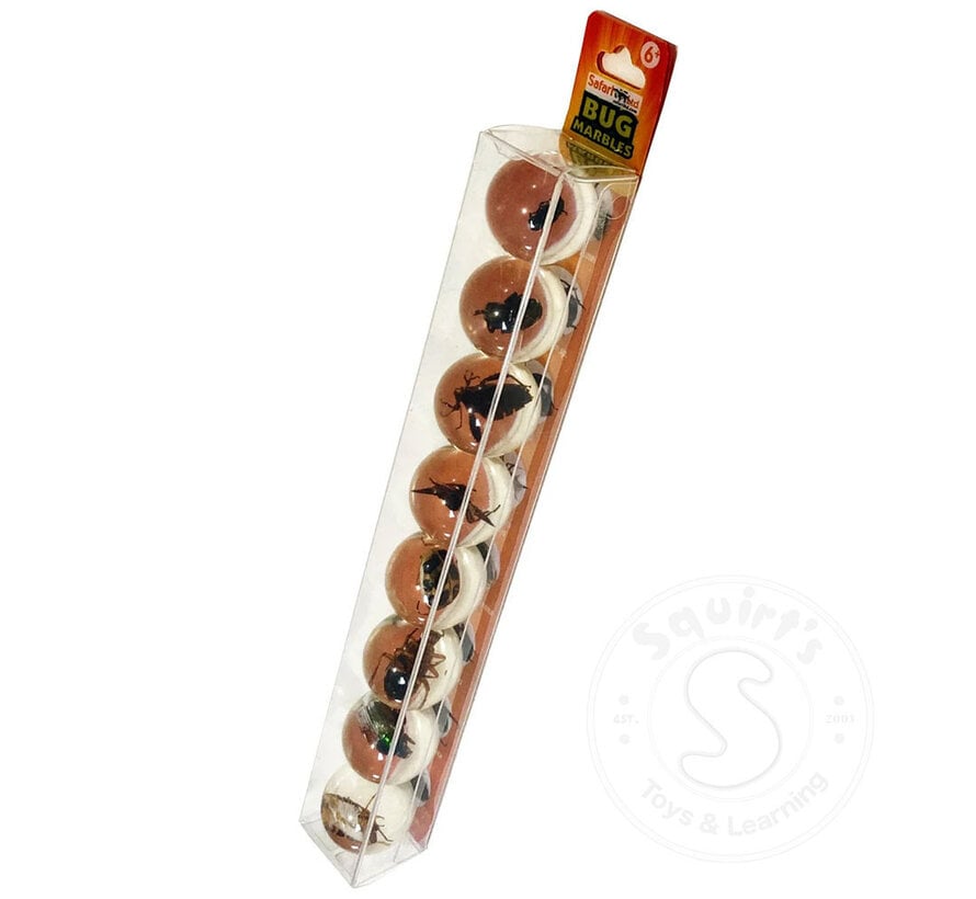 Safari Ltd Geoworld Bug Marbles - Real Bug Specimens in Marbles