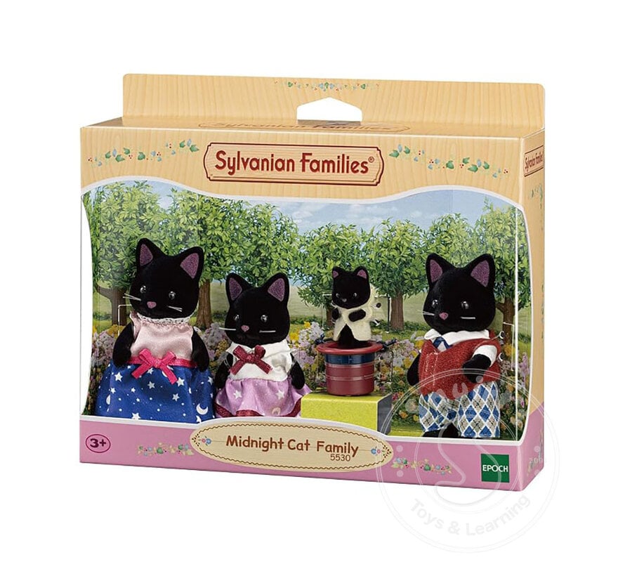 Calico Critters Midnight Cat Family