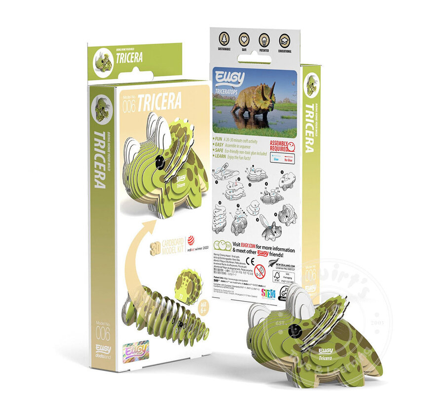 EUGY Triceratops 3D Puzzle
