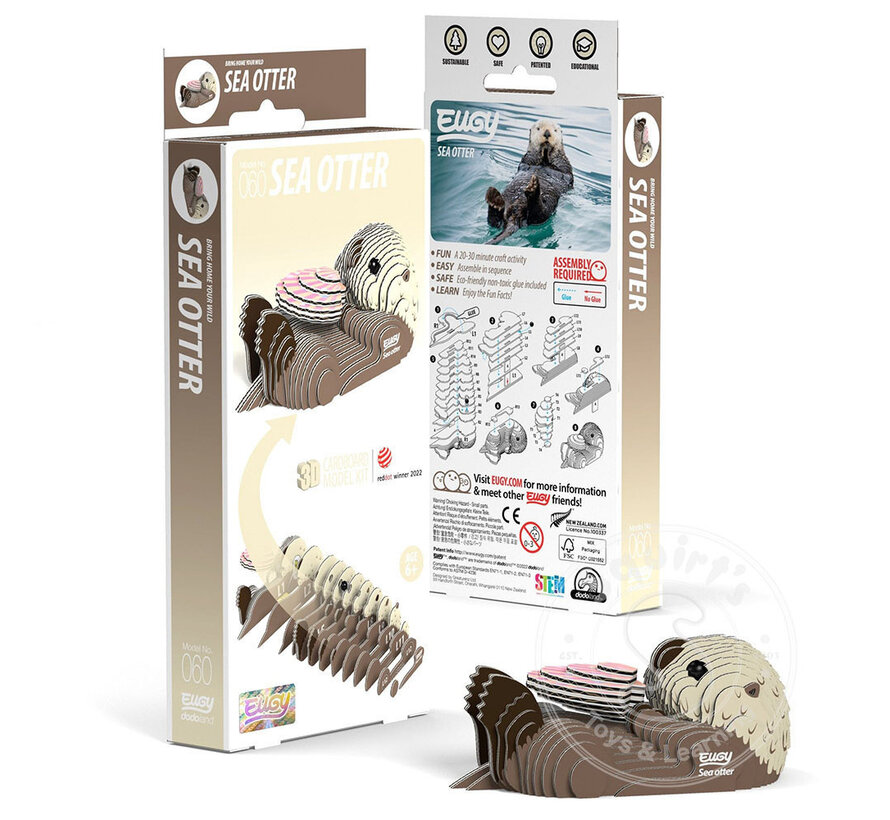 EUGY Sea Otter 3D Puzzle