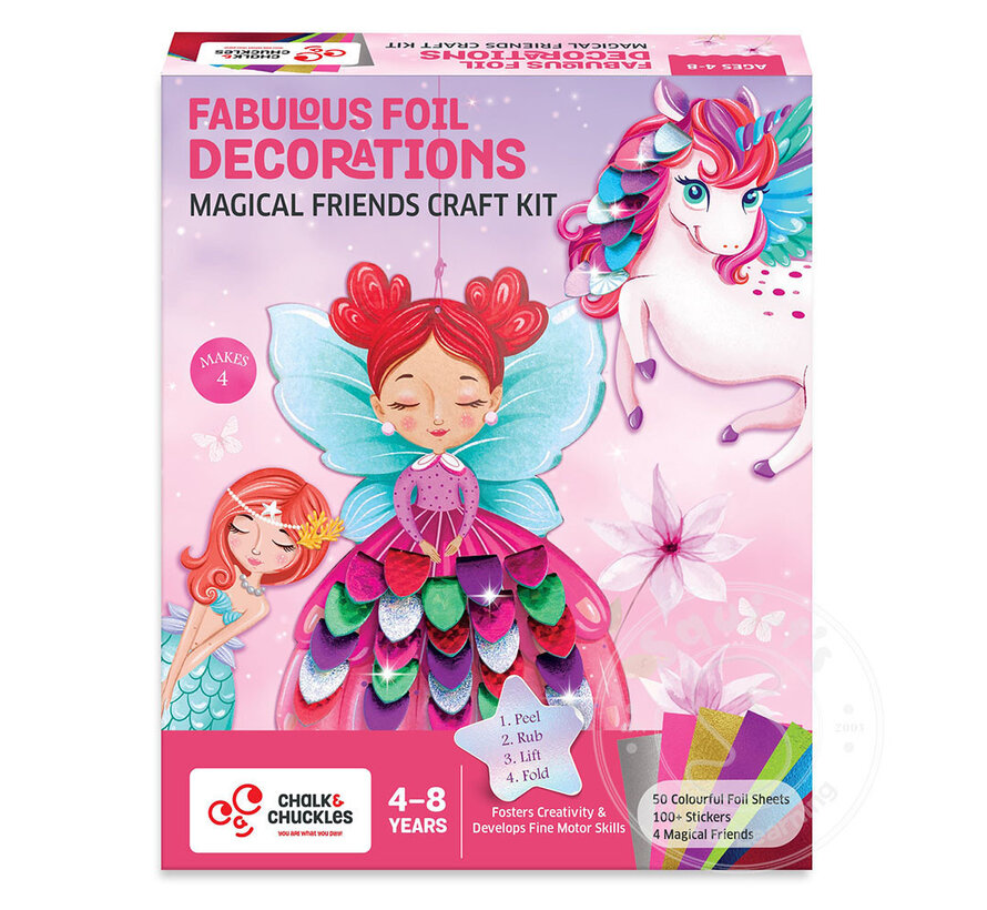 Chalk & Chuckles Foil Decorations - Magical Friends Kit