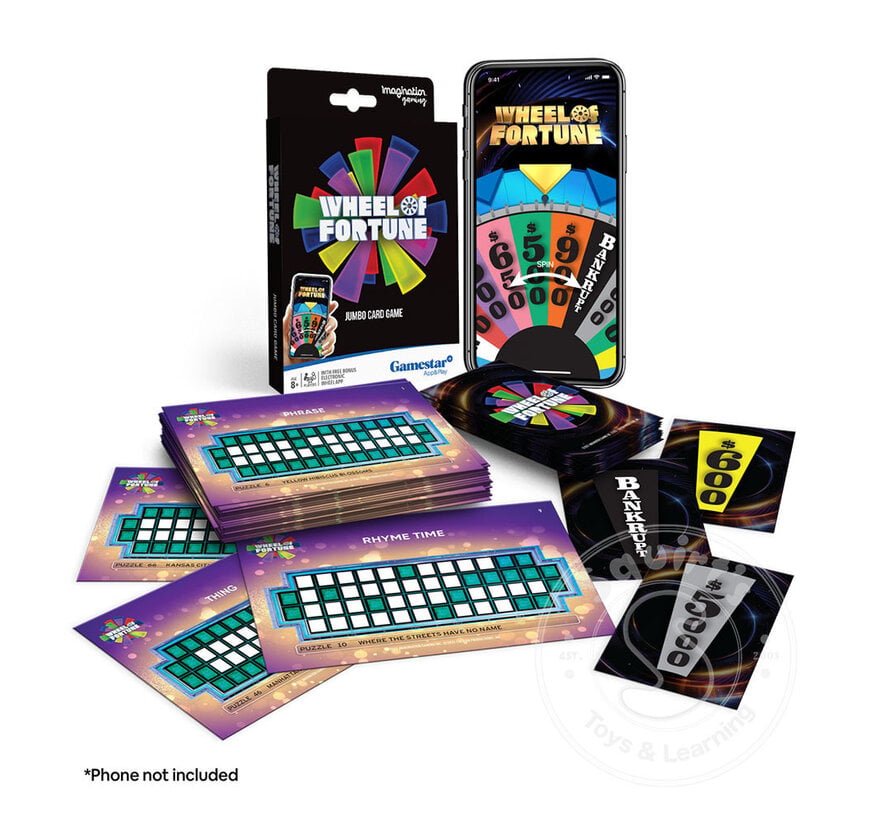 Wheel of Fortune Jumbo Card Game