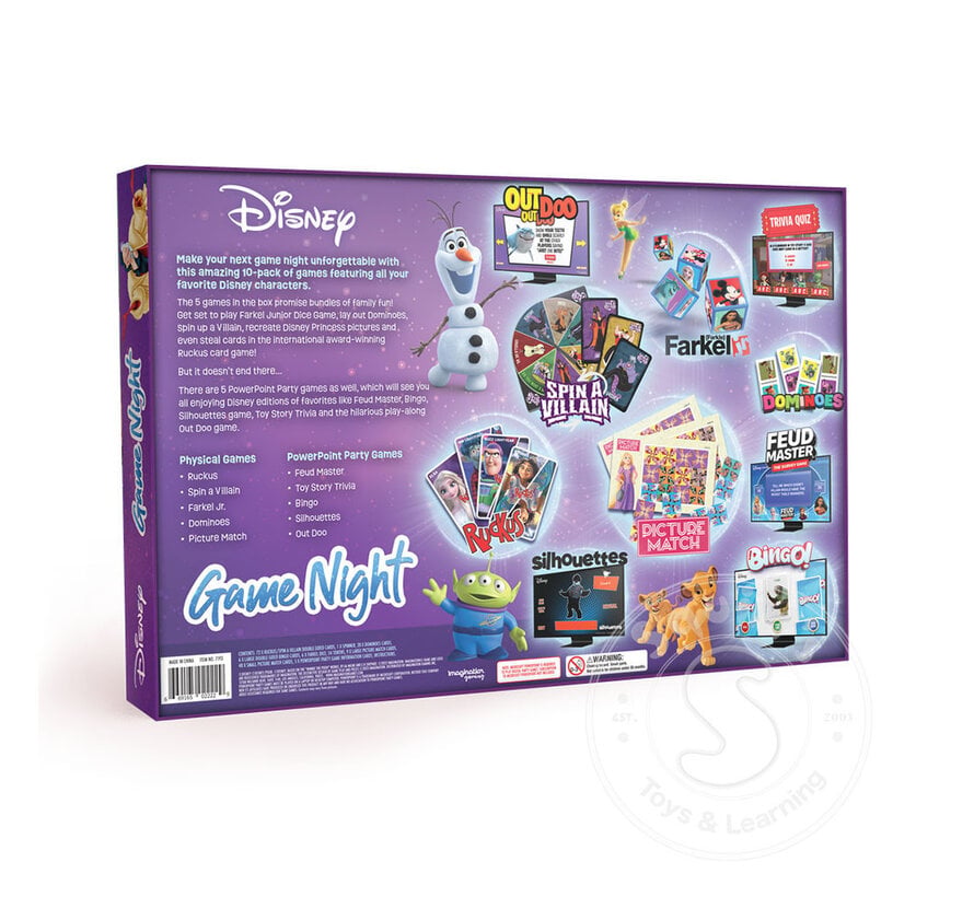 Disney Family Game Night 10-in-1 Board Game Collection