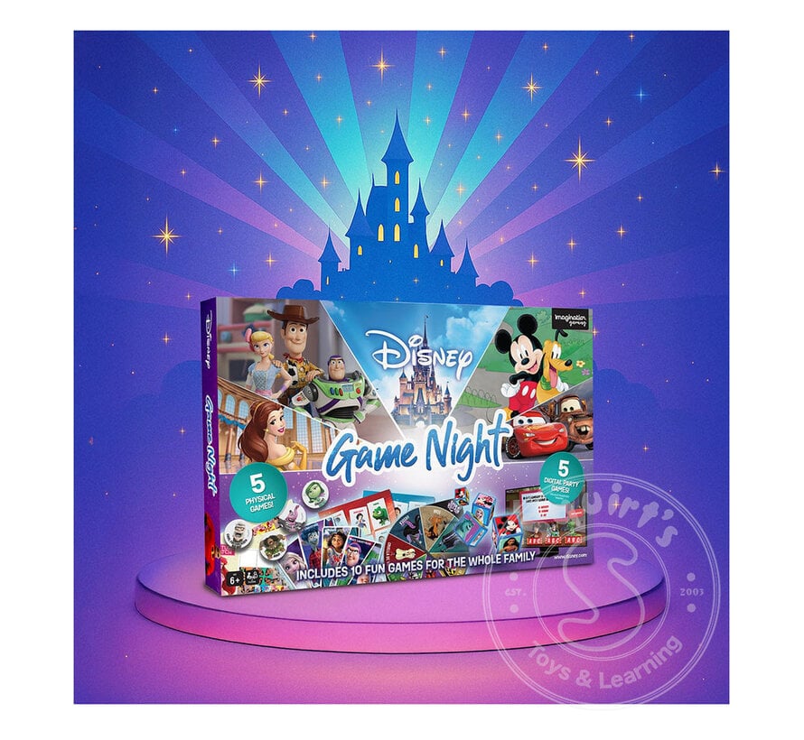 Disney Family Game Night 10-in-1 Board Game Collection