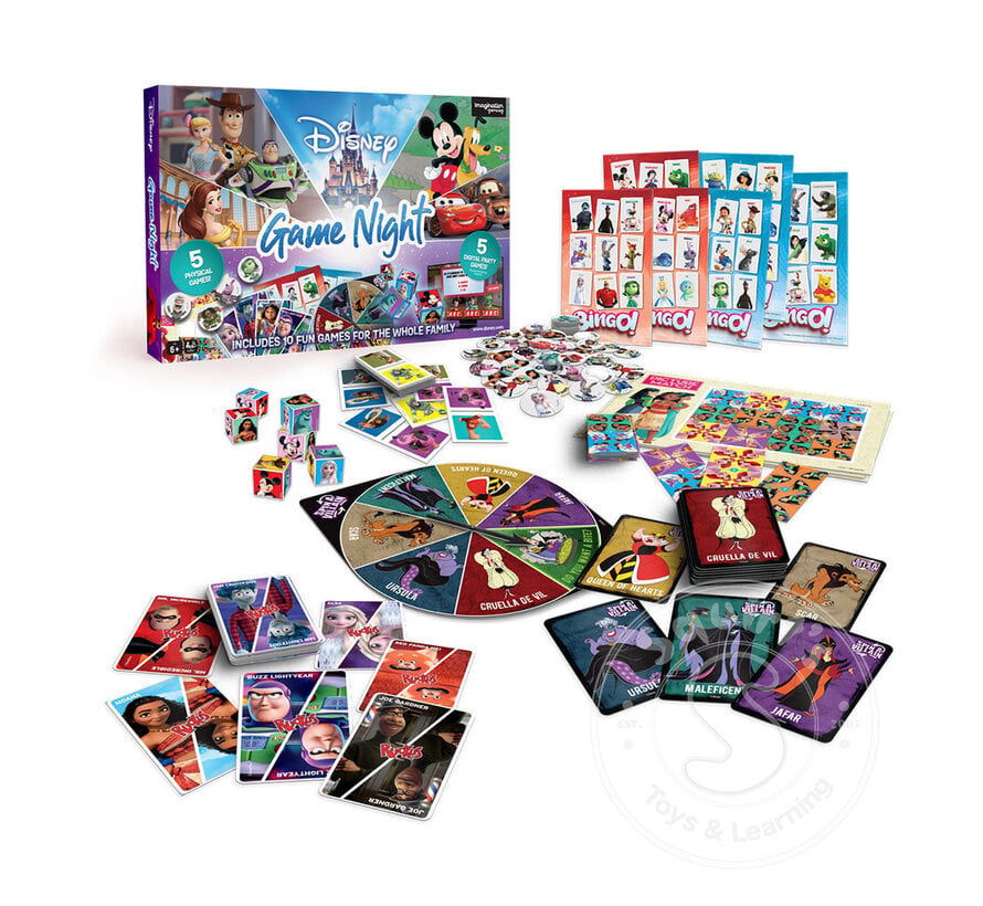 Disney Family Game Night 10-in-1 Board Game Collection
