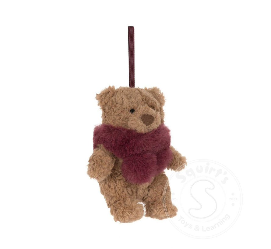 Jellycat Bartholomew Bear Winter Warmer Decoration