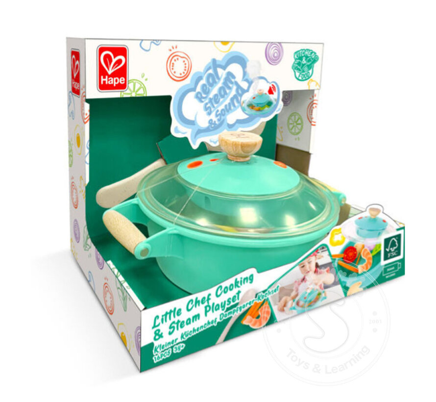 Hape Little Chef Cooking & Steam Playset