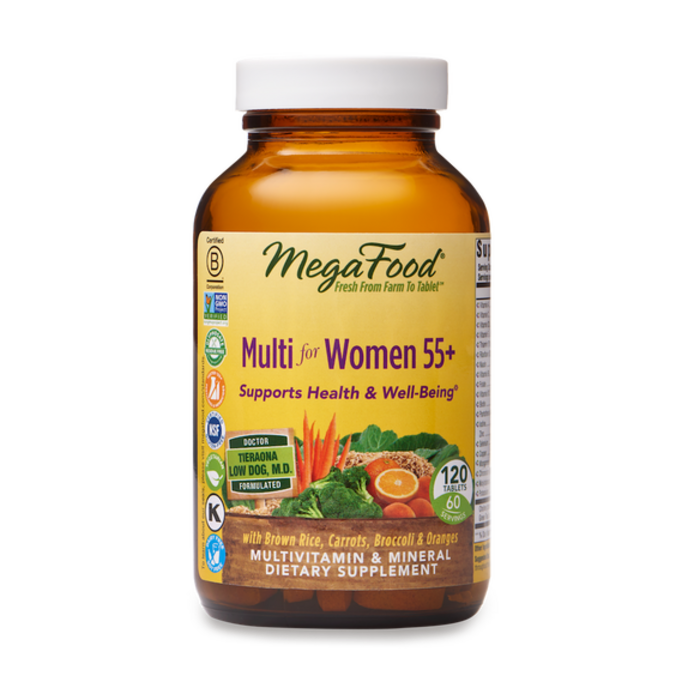 MegaFood MegaFood Women's 55+ One Daily Multivitamin - 120 Tablets