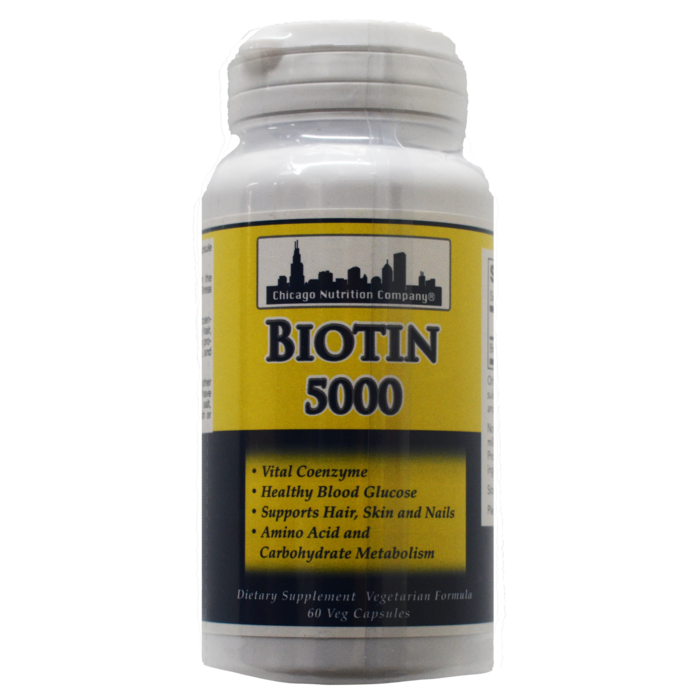 Chicago Nutrition Company Biotin 5,000 mcg 60 caps