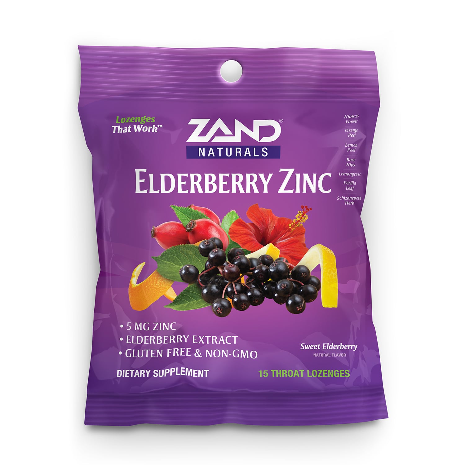 ZAND Zand HerbaLozenges Elderberry Zinc 80ct