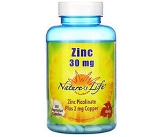 Natures Life Zinc Lozenge 30mg 250VegCaps