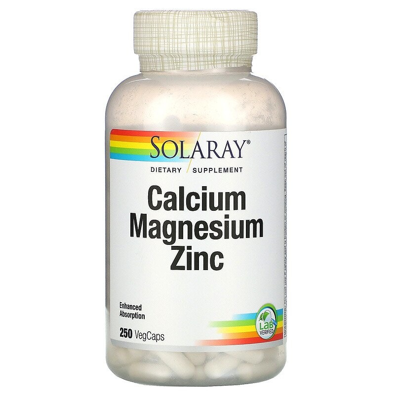 Solaray Calcium Magnesium Zinc 250VegCaps