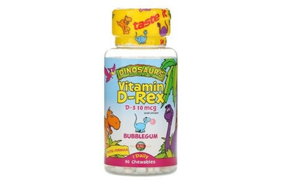 Vitamin D-Rex 400 IU 90Chewables - Bubblegum