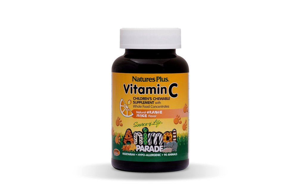 Nature's Plus Animal Parade Children's Chewable Vitamin C Orange Flavor 90 Chewables