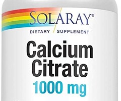 Solaray Calcium Citrate 100mg with Vitamin D-3  90 Capsules