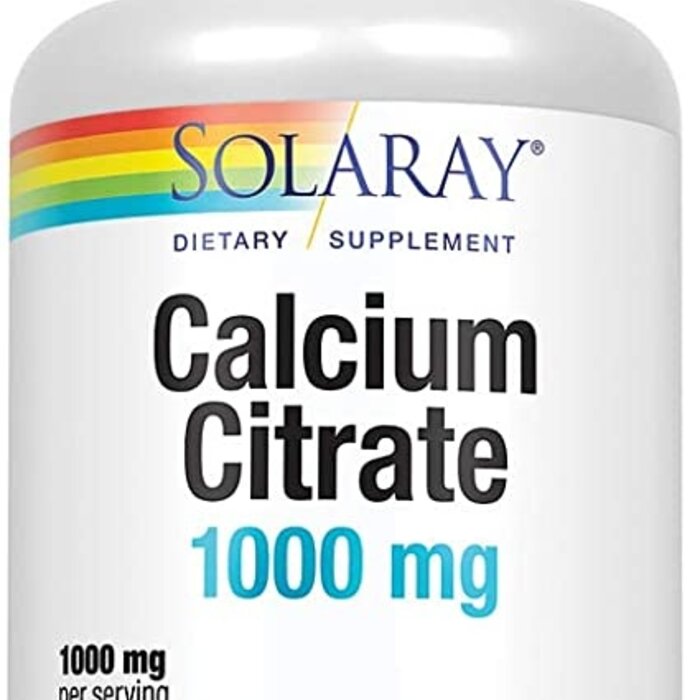 Solaray Calcium Citrate 100mg with Vitamin D-3  90 Capsules