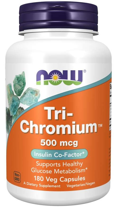 NOW FOODS NOW Foods Tri-Chromium™ 500 mcg with Cinnamon Veg Capsules