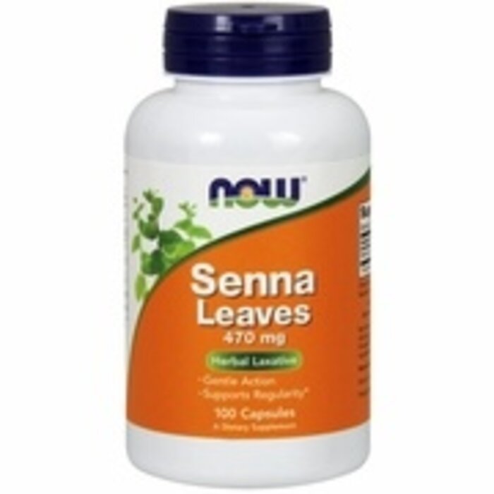 NOW FOODS NOW Foods Senna Leaves 470 mg, 100 Capsules