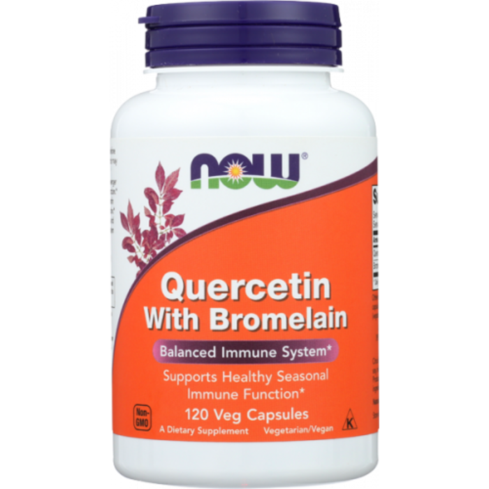 NOW FOODS Quercetin with Bromelain 120 VegCaps