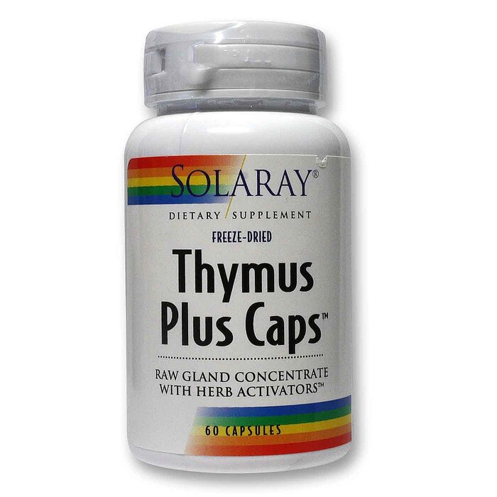 Solaray Thymus Plus Caps - 60 Capsules
