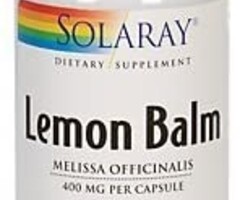 Solaray Lemon Balm 400mg 100ct