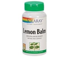 Solaray Lemon Balm 400mg 100ct