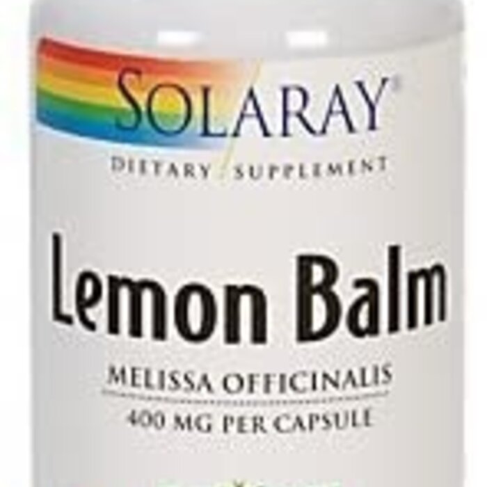 Solaray Lemon Balm 400mg 100ct