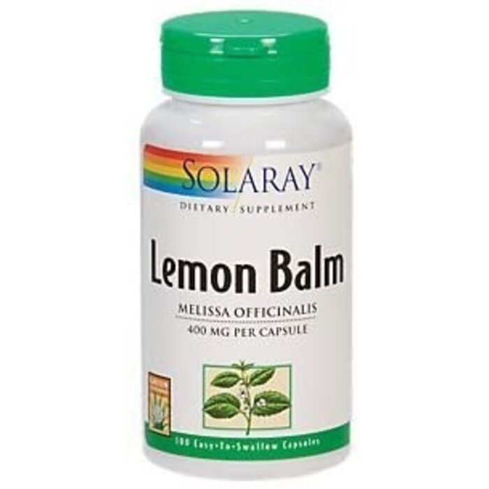 Solaray Lemon Balm 400mg 100ct