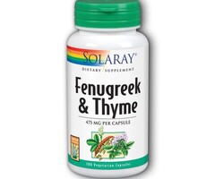 Solaray FenugreekFenugreek and Thyme Capsules 475mg 100 VegCaps