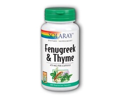 Solaray FenugreekFenugreek and Thyme Capsules 475mg 100 VegCaps