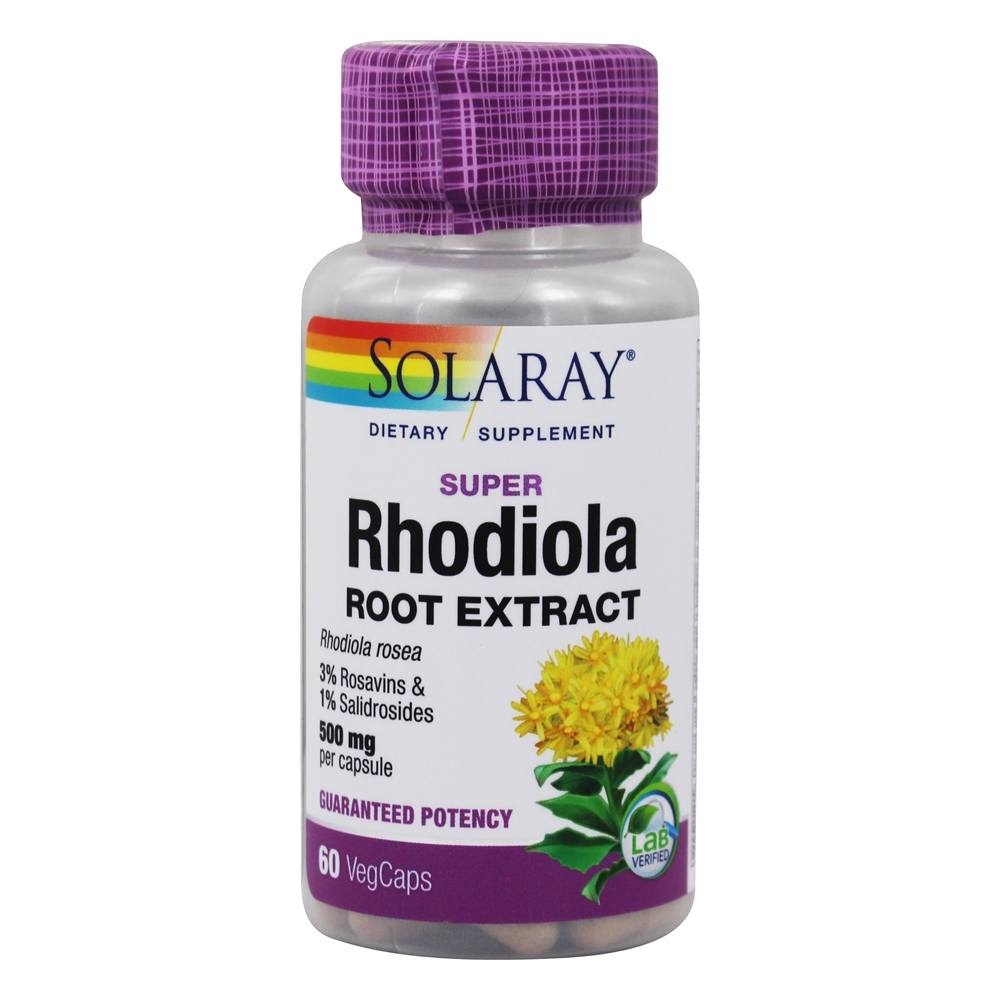 Solaray Super Rhodiola Extract 500 mg - 60 VegCaps