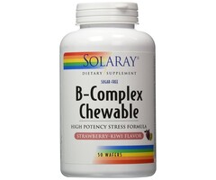 Solaray Solaray B-Complex Chewable -  Strawberry  50 Wafers