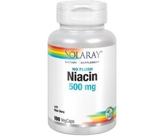 Solaray No Flush Niacin  500mg 100VegCaps