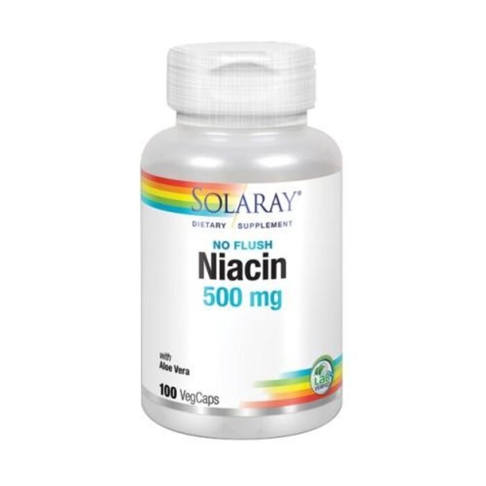 Solaray No Flush Niacin  500mg 100VegCaps