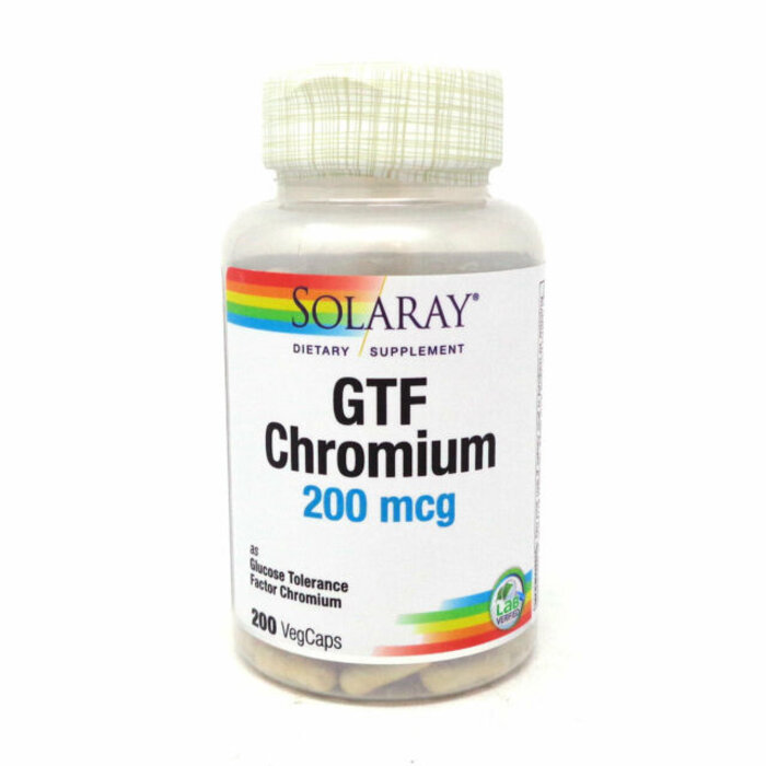 Solaray GTF Chromium 200mcg 200caps