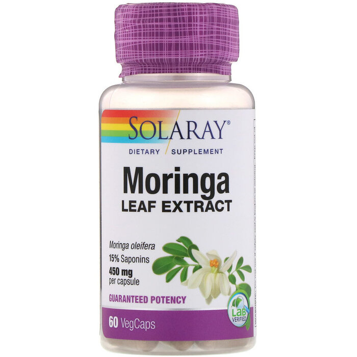 Solaray Moringa Leaf Extract 450mg 60VegCaps