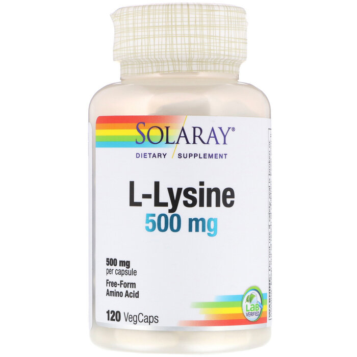 Solaray L-Lysine 500mg 120VegCaps