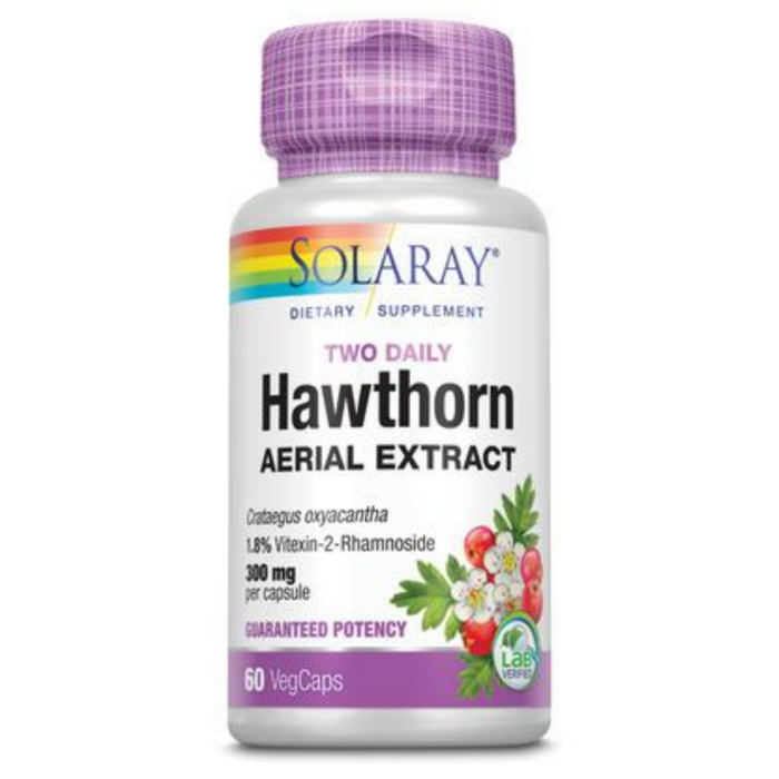 Solaray Hawthorn Two Daily Supplement 300mg 60VegCaps