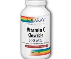 Solaray Solaray Vitamin C 500mg Cherry 100 Wafers