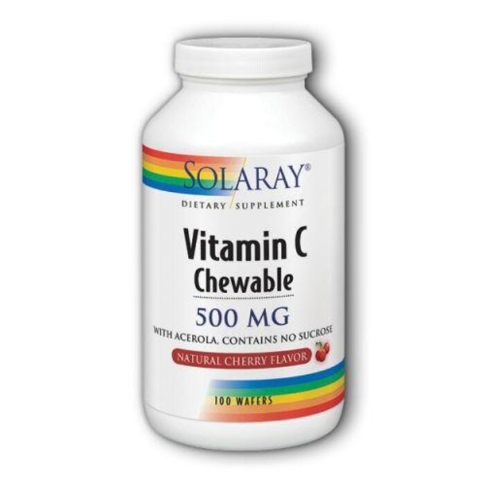 Solaray Solaray Vitamin C 500mg Cherry 100 Wafers