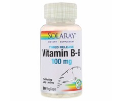Solaray Vitamin B-6 100mg60VegCaps