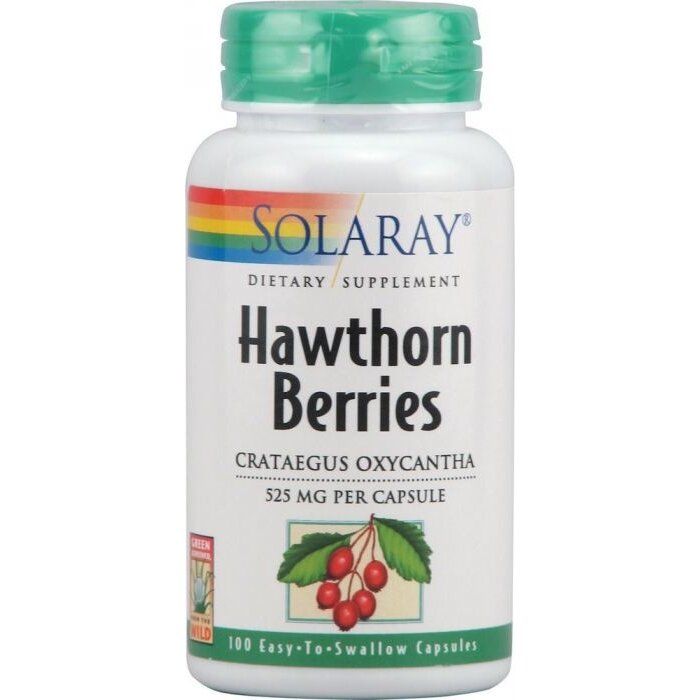 Solaray Hawthorn Berries 525mg 100Capsule