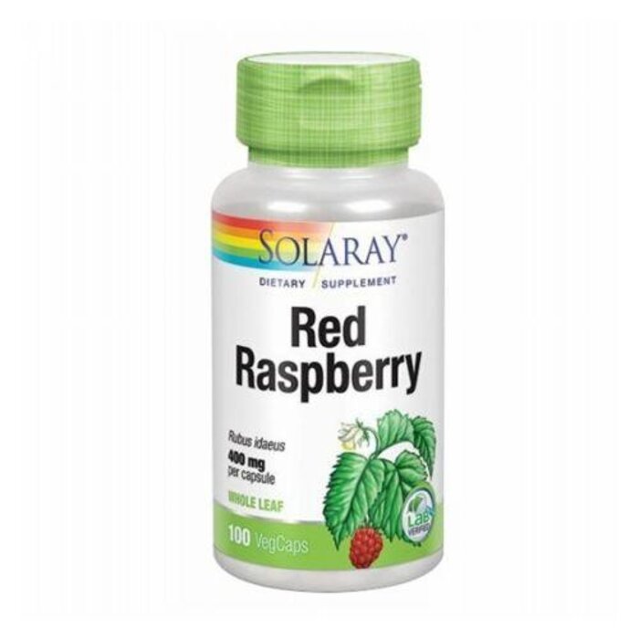Solaray Red Raspberry Leaves 400 mg 100 Capsules