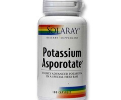 Solaray Potassium Asporotate 100 Capsules