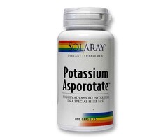 Solaray Potassium Asporotate 100 Capsules