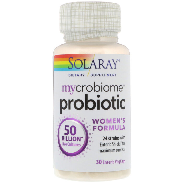 Solaray Mycrobiome Probiotic Women's Formula 50 Billion 30 Enteric VegCaps